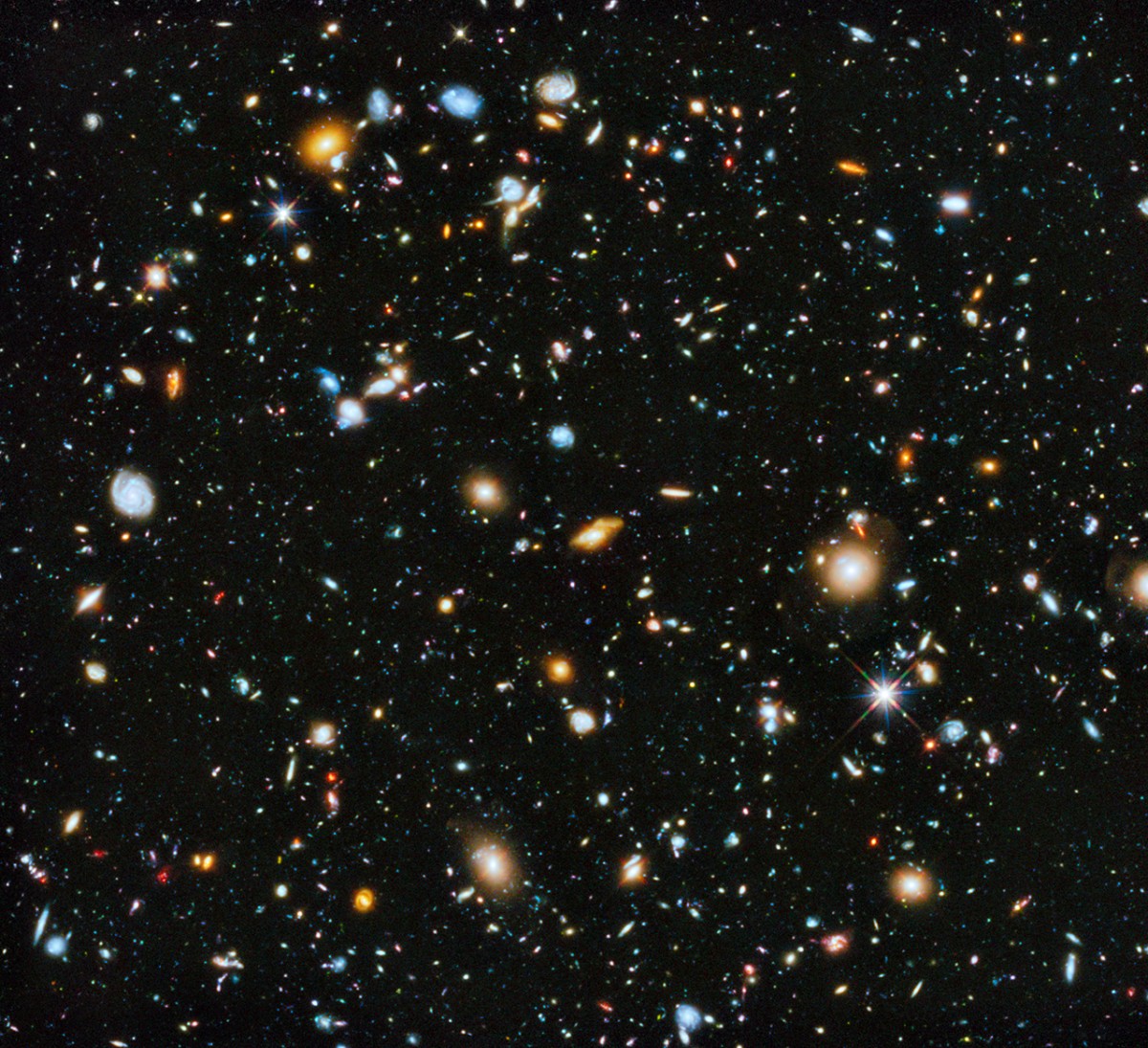 Hubble ultra deep field 2014 version : un joli morceau d'univers