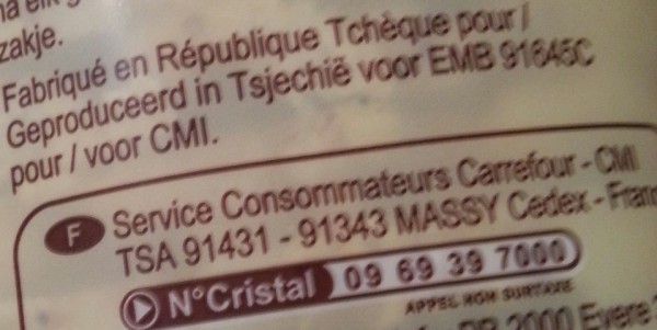 savoir ce que l'on mange - le code EMB