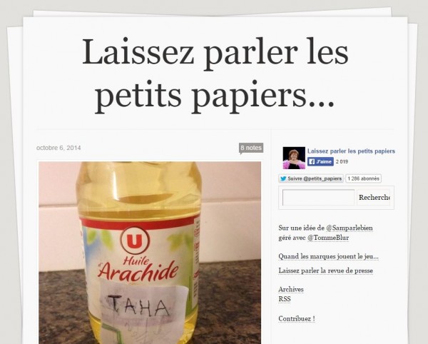 Tumblr laissez parler les petits papiers