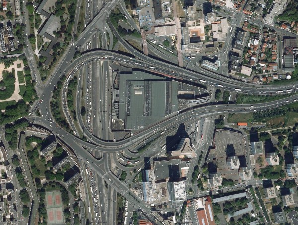 Échangeur autoroutier - Porte de Bagnolet - France