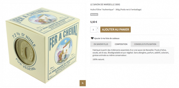 La composition du savon de Marseille de la savonnerie Fer à Cheval : trop beau pour être vrai ?