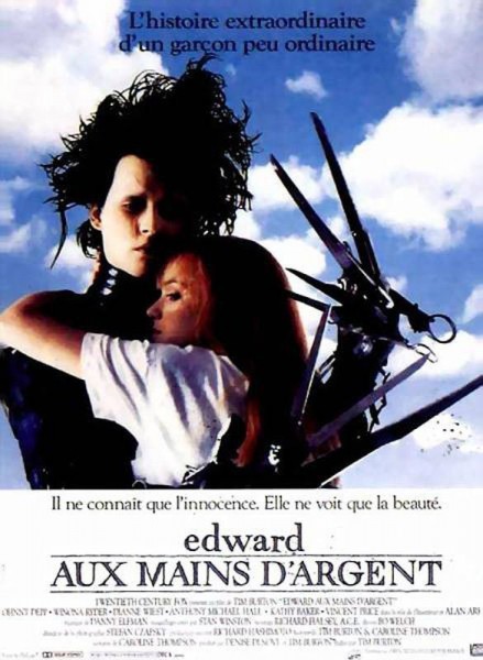 Affiche Edward aux mains d'argent Edward Scissorhands