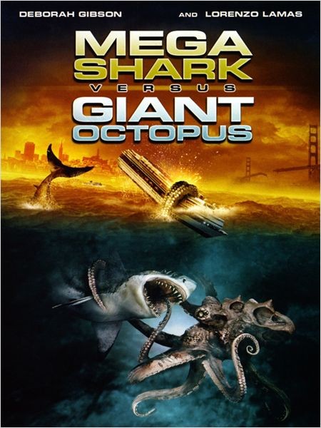 Affiche Film Mega Shark VS Giant Octopus