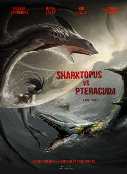 Affiche film Sharktopus VS Pteracuda