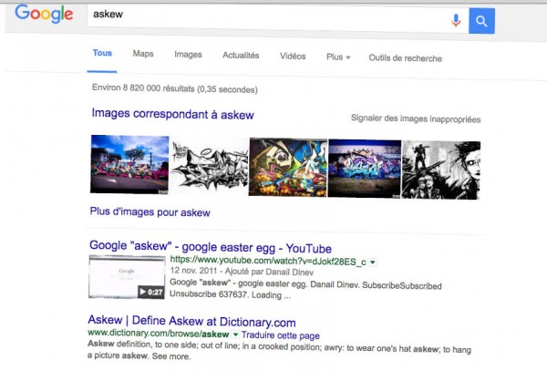 Easter egg Buzzfeed Google askew