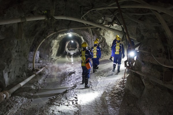 Une mine en Chine