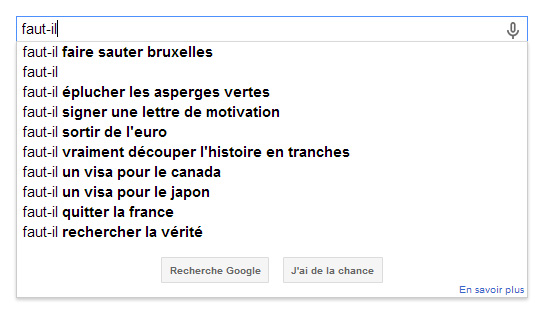 Quand Google devine les pensées...