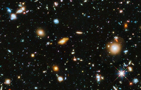 Une portion du "Hubble ultra deep field "