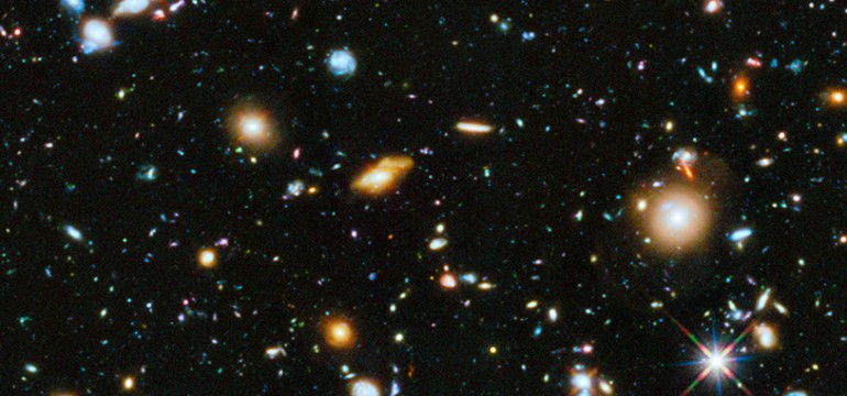 Une portion du "Hubble ultra deep field "