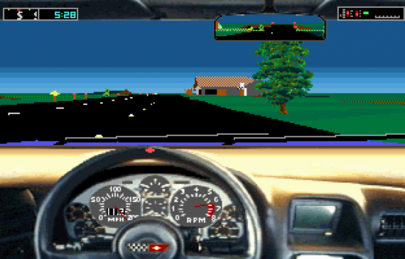 Le jeu vidéo Test Drive III jouable en ligne avec DosBox grâce à The Internet Archive