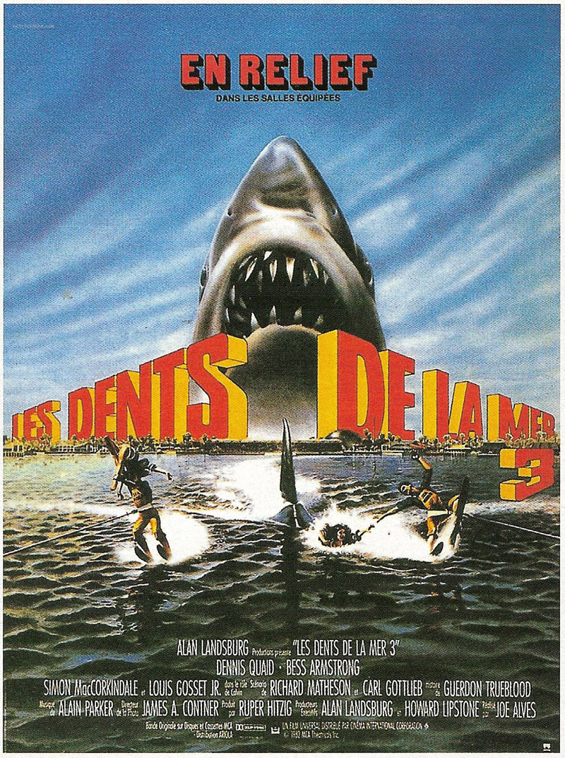 Affiche Film Les dents de la mer 3 - Le Curionaute
