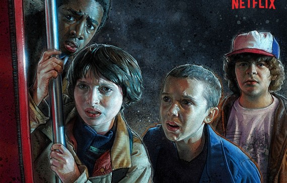 Stranger Things Les enfants vus par l'illustrateur Kyle Lambert