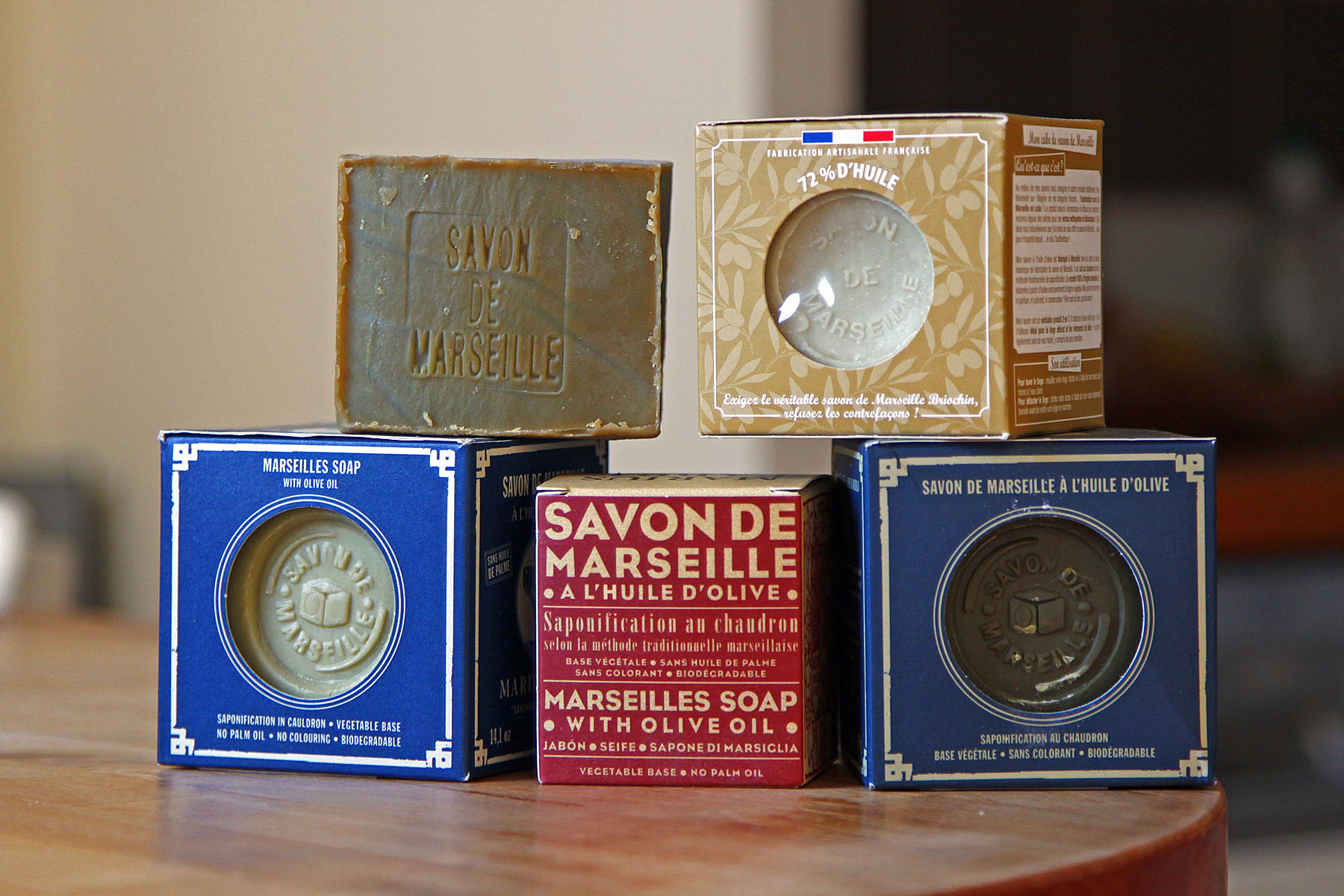 Véritable savon de Marseille pour le linge sans huile de palme 600g